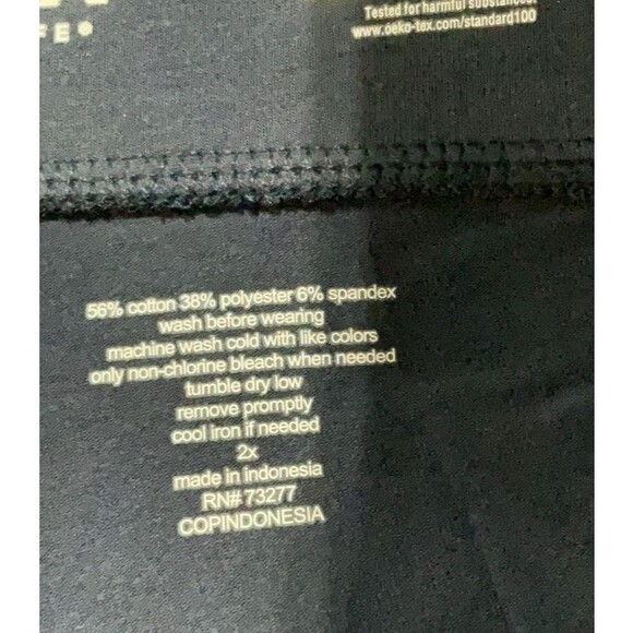 Women's 2X Capri Leggings Sonoma Mid-rise Blue NWT - Picture 3 of 3